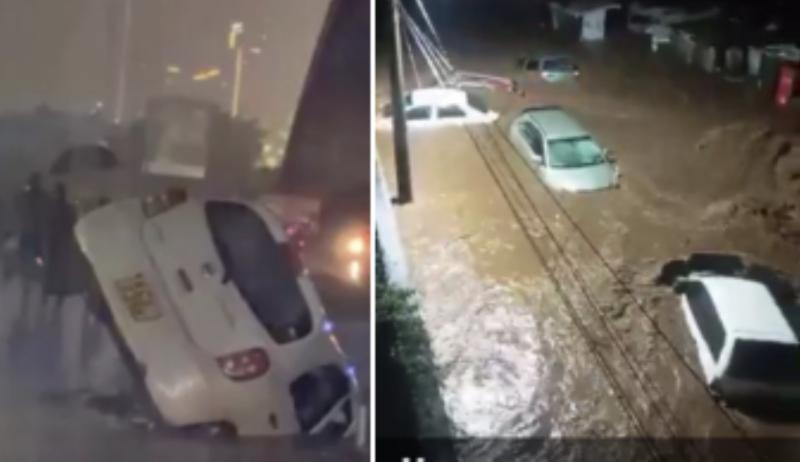 A collage capturing flooding in Nairobi on Friday, March 6, 2026